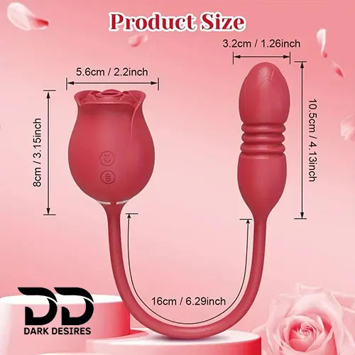 rose g spot Clitoral suction, thrusting vibrator toy India by Darkdesires
