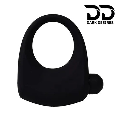 Silicone Ejaculation Delay Cock Ring Vibrating Penis Ring Black and Pink  India By DarkDesires