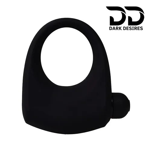 Silicone Ejaculation Delay Cock Ring Vibrating Penis Ring Black and Pink  India By DarkDesires