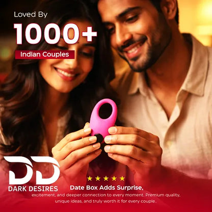Silicone Ejaculation Delay Cock Ring Vibrating Penis Ring Black and Pink  India By DarkDesires