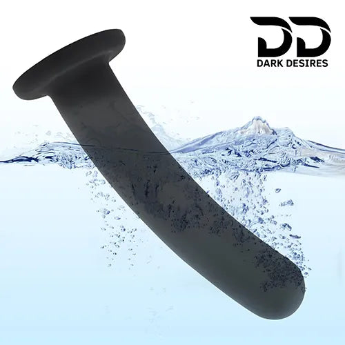 6 inch black smooth silicone dildo in India by Darkdesires