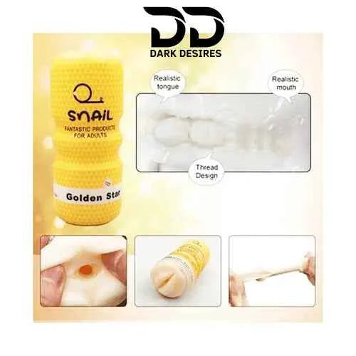 Snail Cup Mini Masturbator Cup – Soft Pocket Sleeve for Men