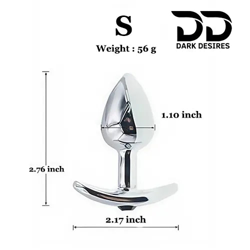 3 size stainless steel butt plug trainer kit India by Darkdesires