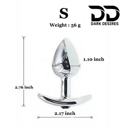 3 size stainless steel butt plug trainer kit India by Darkdesires