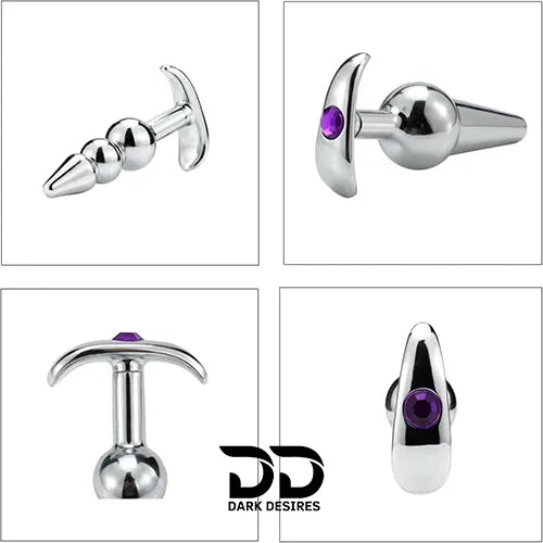 stainless steel anal plug set of 4 in India by Darkdesires