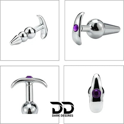 stainless steel anal plug set of 4 in India by Darkdesires