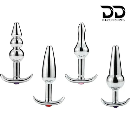 stainless steel anal plug set of 4 in India by Darkdesires