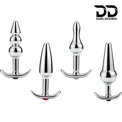 stainless steel anal plug set of 4 in India by Darkdesires