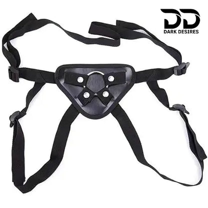 strap on dual color white , blue harness kit with g spot dildo in India By Darkdesires