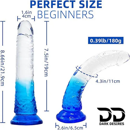 strap on dual color white , blue harness kit with g spot dildo in India By Darkdesires