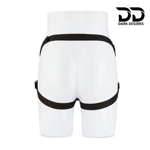 strap on dual color white , blue harness kit with g spot dildo in India By Darkdesires