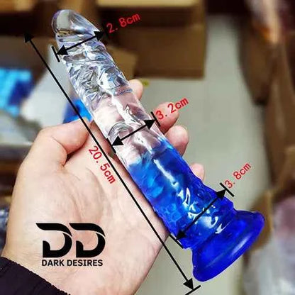 Super Soft Twin Colour Jelly Dildo for Women