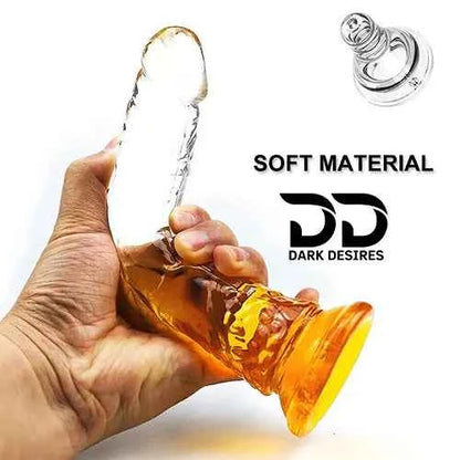 Super Soft Twin Colour Jelly Dildo for Women