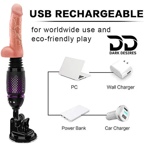 super mini automatic sex machine with remote and heating, thrusting dildo in India by Darkdesires
