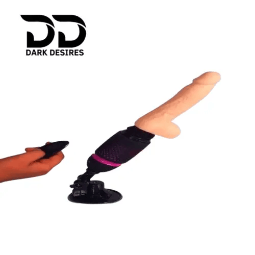 super mini automatic sex machine with remote and heating, thrusting dildo in India by Darkdesires