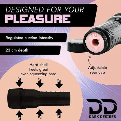 Torch Shape Male Masturbator Cup Pocket Pussy Masturbator Cup Skin Tone flashlight India By DarkDesires
