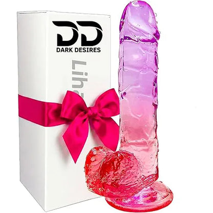 9 inch twin colour realistic silicone dildo with suction cup with Ball India by DarkDesires