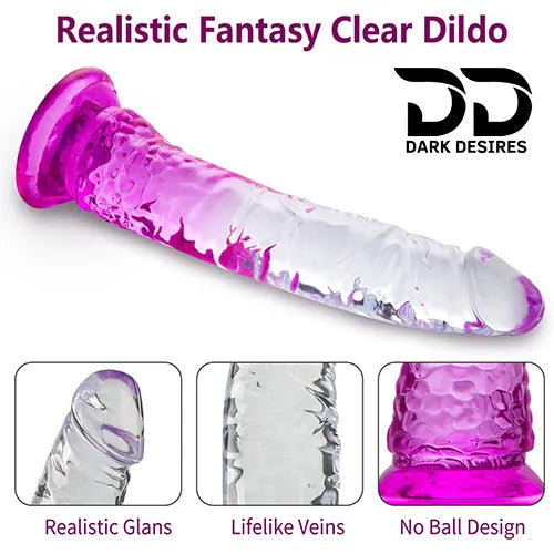 Twin Colour white Pink Jelly Strap-On Dildo without ball 8 Inch premium adjustable belt in India by DarkDesires