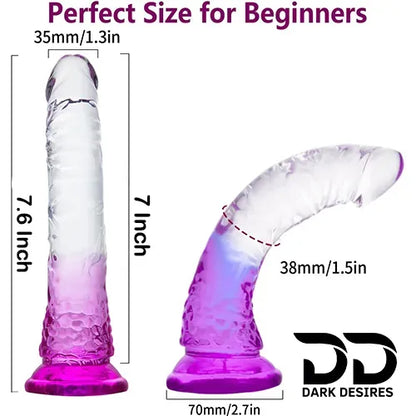 Twin Colour white Pink Jelly Strap-On Dildo without ball 8 Inch premium adjustable belt in India by DarkDesires