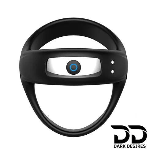 vibrating cock ring with 10 frequency settings and soft silicone design black color usb charging India DarkDesires.in