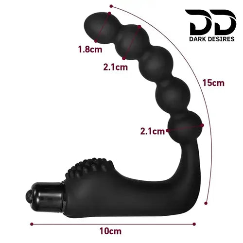 vibrating prostate massager anal beads butt plug toy India by Darkdesires