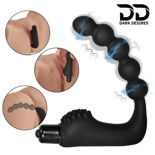 vibrating prostate massager anal beads butt plug toy India by Darkdesires