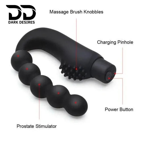 vibrating prostate massager anal beads butt plug toy India by Darkdesires