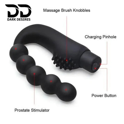 vibrating prostate massager anal beads butt plug toy India by Darkdesires