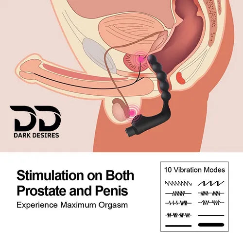 vibrating prostate massager anal beads butt plug toy India by Darkdesires