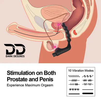 vibrating prostate massager anal beads butt plug toy India by Darkdesires