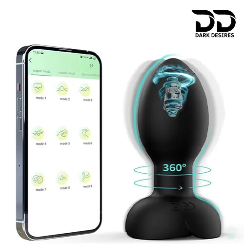 app controlled rotating, vibrating butt plug or anal plug in India By Darkdersires