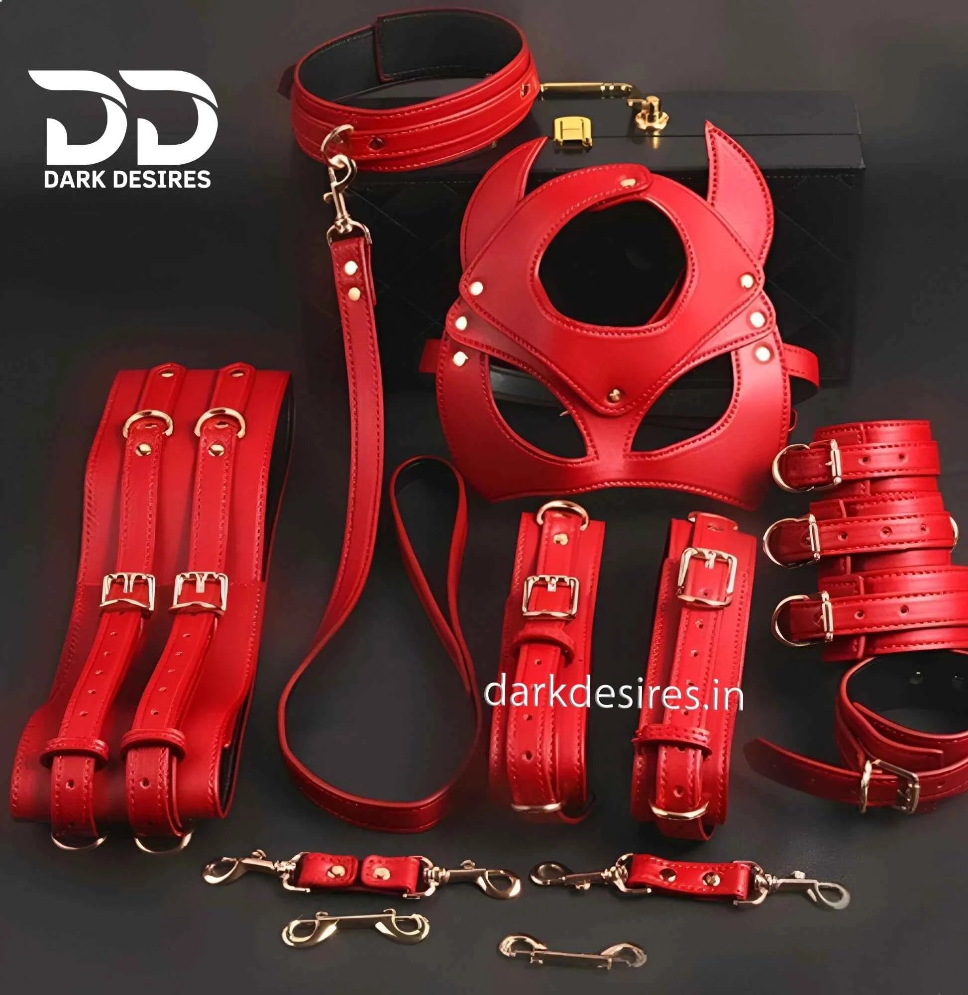 BDSM Bondage Set with Devil Mask