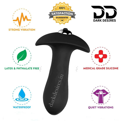 Vibrating Butt Plug with Penis Shape Prostate Massager