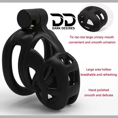 cobra style 3D chastity cage for men with hollow lightweight locking design darkdesires.in