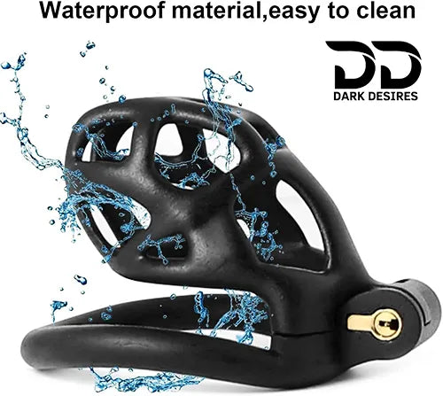 cobra style 3D chastity cage for men with hollow lightweight locking design darkdesires.in