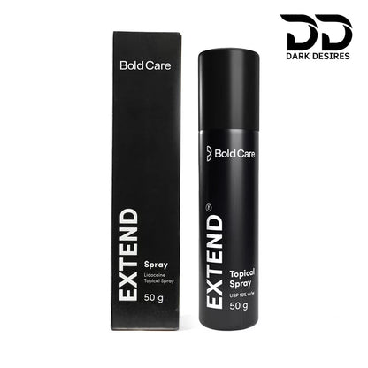 Extend delay spray for men for long lasting pleasure. Effective, fast absorbing, and easy to use for better stamina and performance black color sex toys in India by DarkDesires