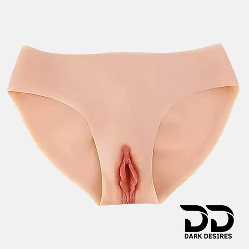fake silicone vagina panty for crossdressers and hip shaping. Soft, realistic, and comfortable for regular underwear in India DarkDesires.in