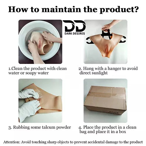 fake silicone vagina panty for crossdressers and hip shaping. Soft, realistic, and comfortable for regular underwear in India DarkDesires.in