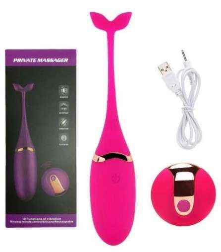 Wireless Egg Vibrator with Remote – Fish Shape Silicone Toy