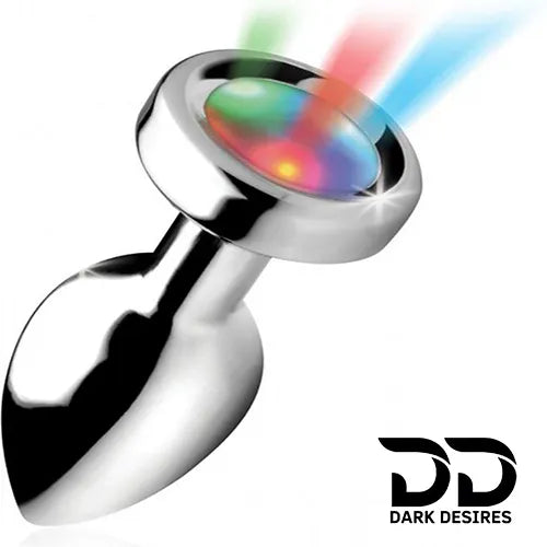 LED stainless steel anal plug in India By Darkdesires