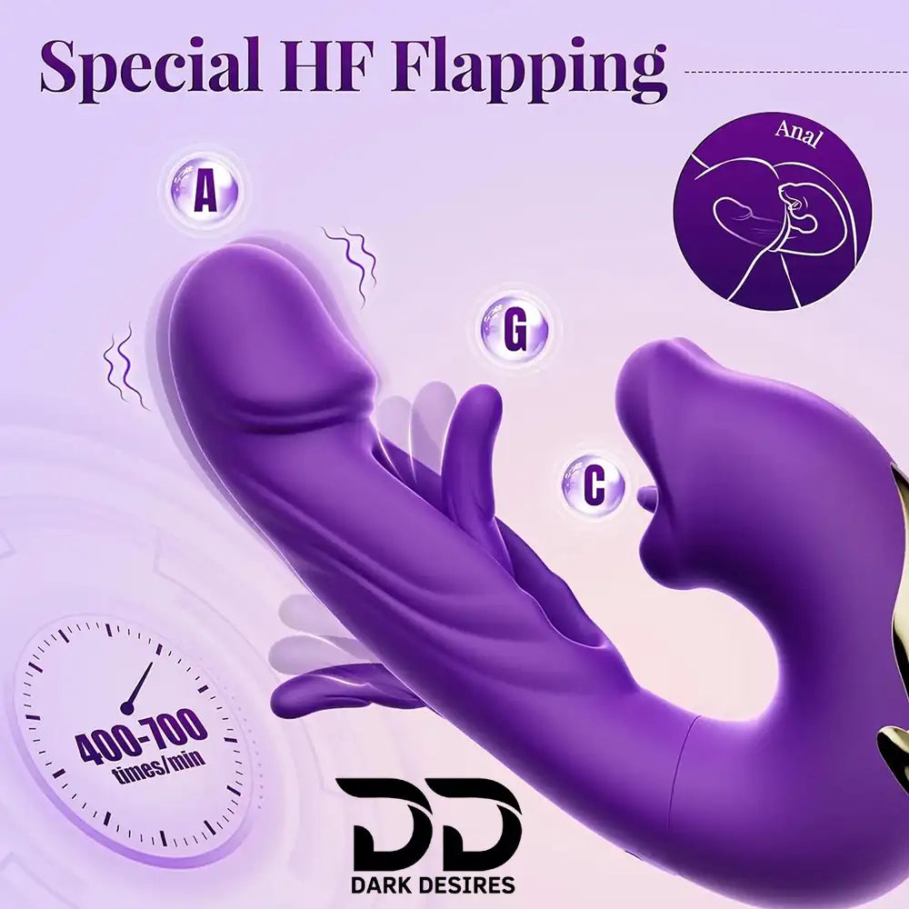 gspot flapping tongue clitoral vibrator india by Darkdesires