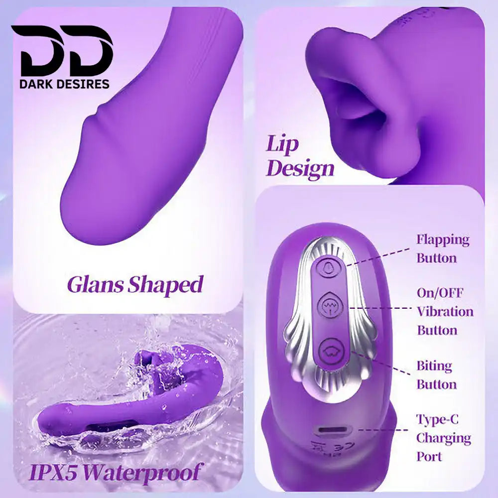 gspot flapping tongue clitoral vibrator india by Darkdesires
