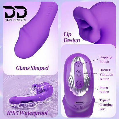 gspot flapping tongue clitoral vibrator india by Darkdesires