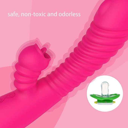 Premium Rabbit Vibrator with Clitoral Tongue Action