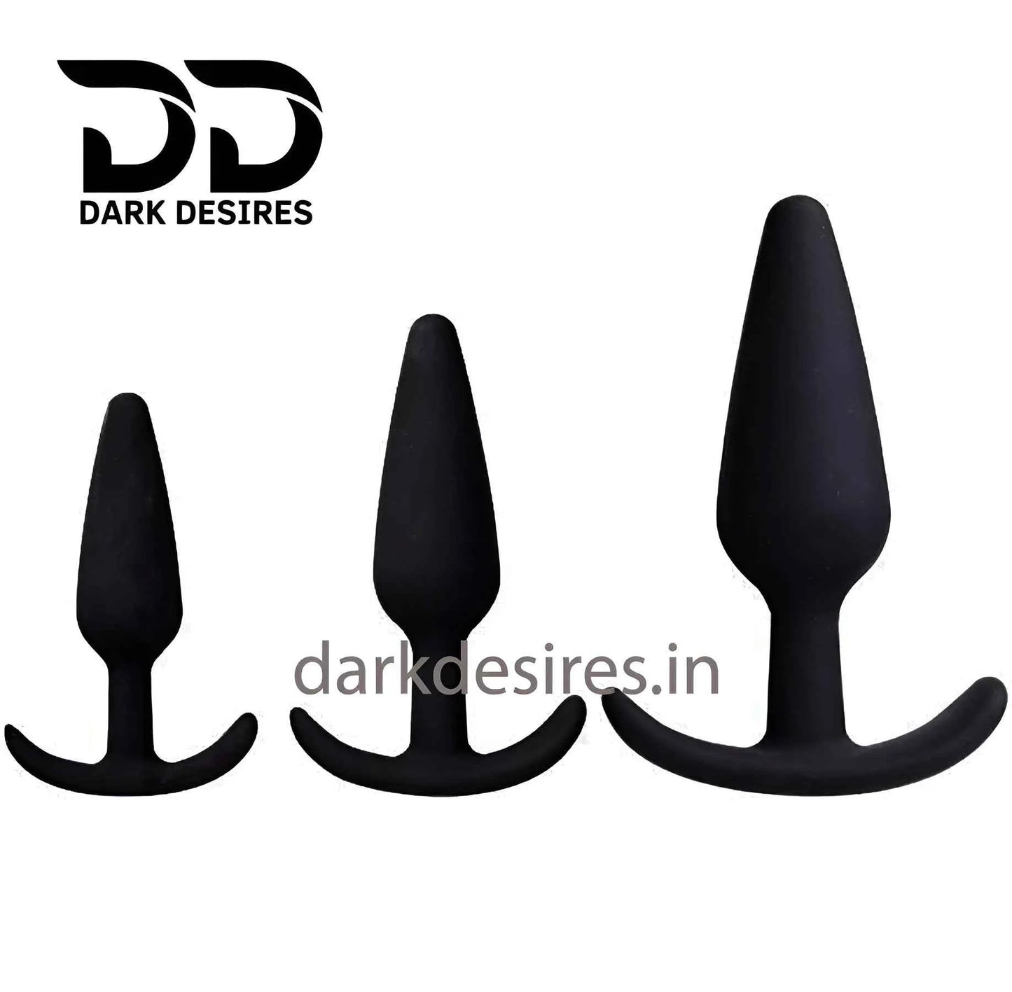 Premium Silicone Pointed Plug Set (3-Piece)