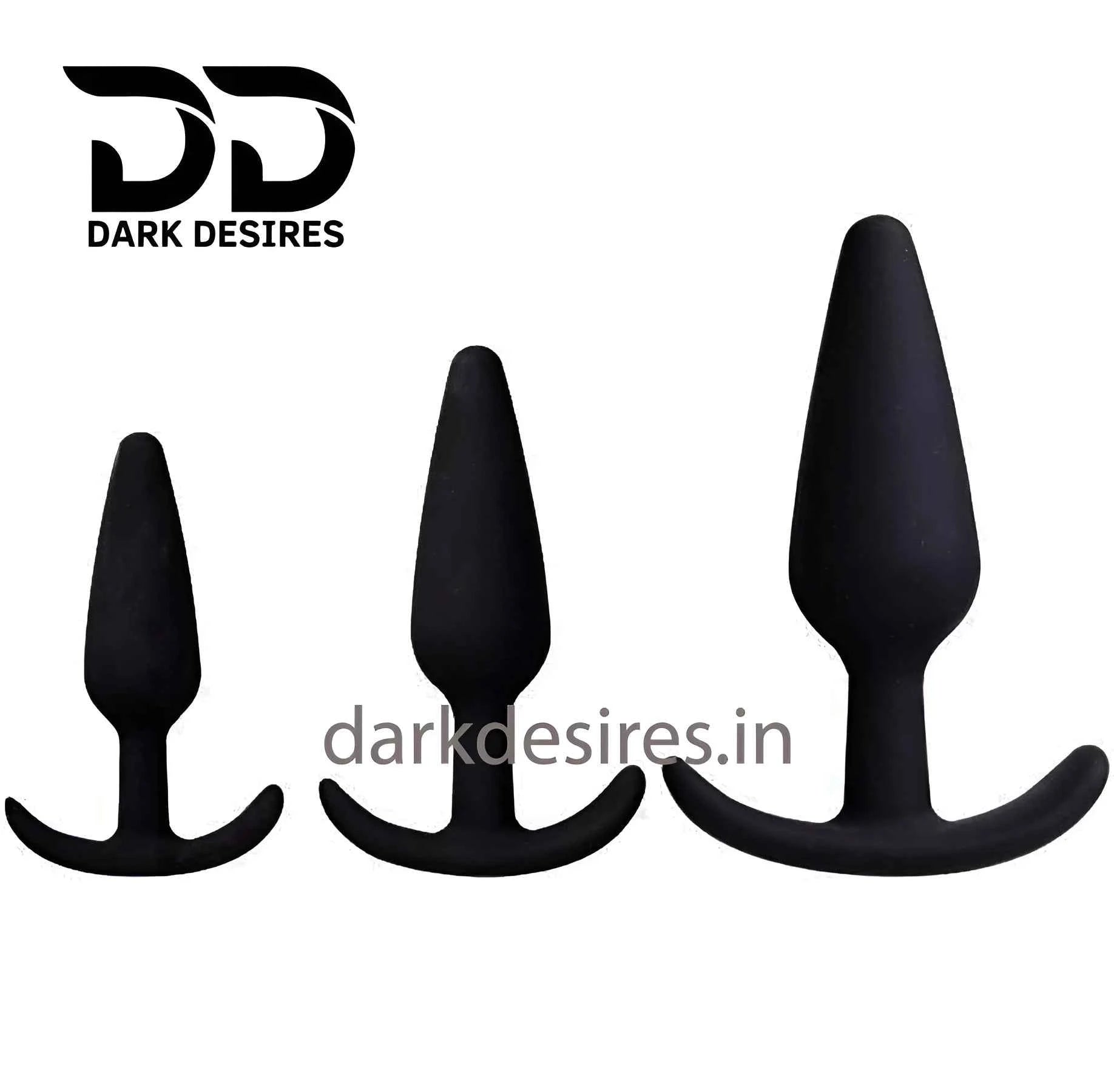 Premium Silicone Pointed Plug Set (3-Piece)