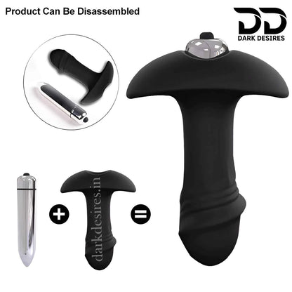 Vibrating Butt Plug with Penis Shape Prostate Massager