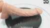8 inch curved dildo with realistic skin-like texture and a soft, flexible feel in a natural flesh tone buy dildo online in India ar DarkDesires Video