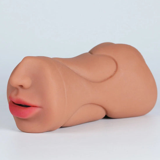 3 in 1 Realistic Pocket Pussy Tight Anus, Vagina & Mouth Masturbator Cup Skin Tone India DarkDesires