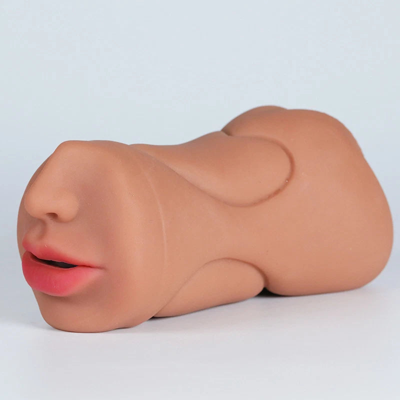 3 in 1 Realistic Pocket Pussy Tight Anus, Vagina & Mouth Masturbator Cup Skin Tone India DarkDesires